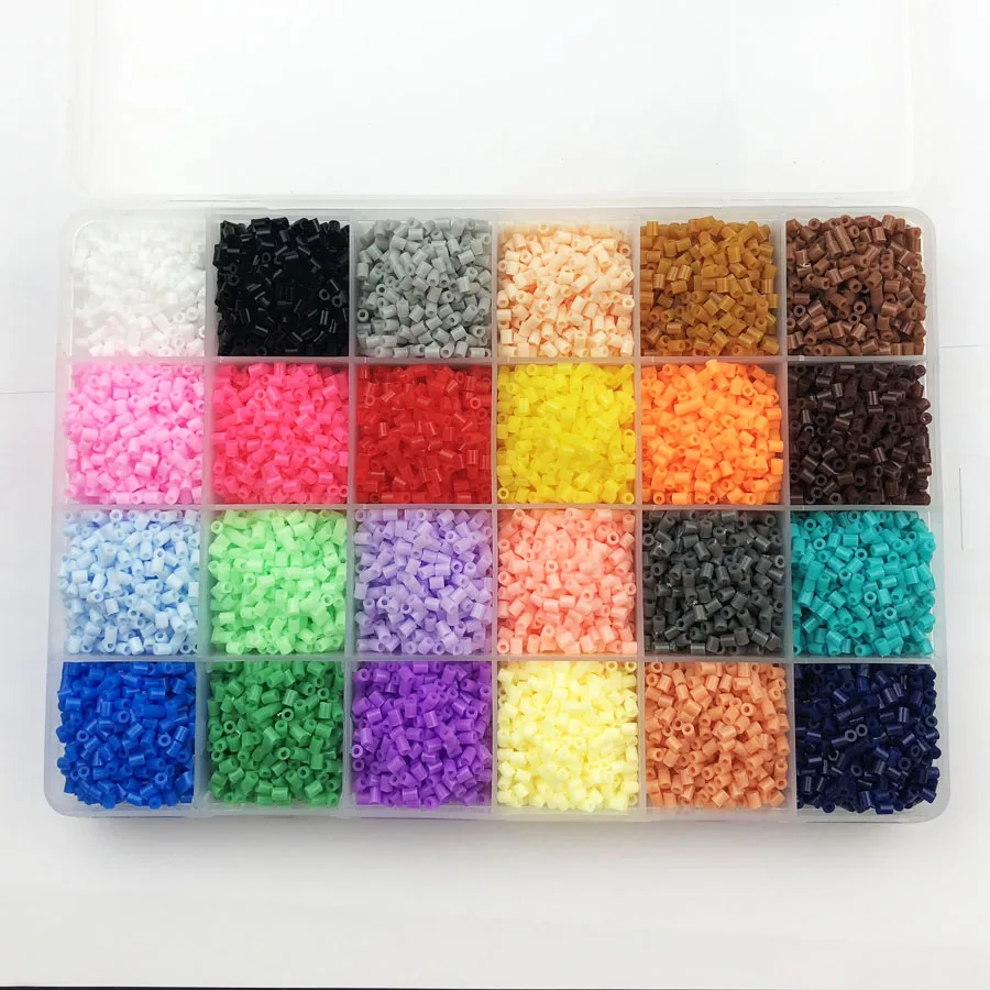 

24 Colors 13,000pcs 2.6mm Hama beads Education PUPUKOU Beads 100% Quality Guarantee perler Fuse beads diy toy