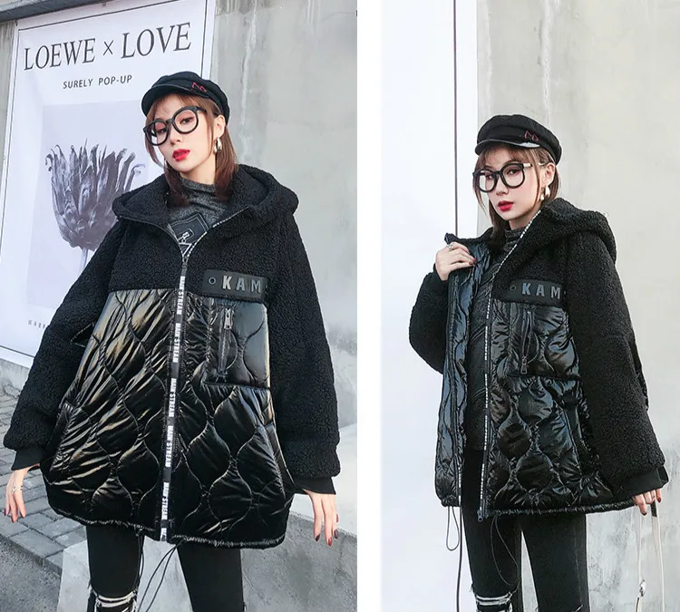 Max LuLu, новинка, корейская мода, женские меховые зимние куртки с капюшоном, утолщенные, теплые, стеганые пальто, повседневные, женские, зимние парки размера плюс