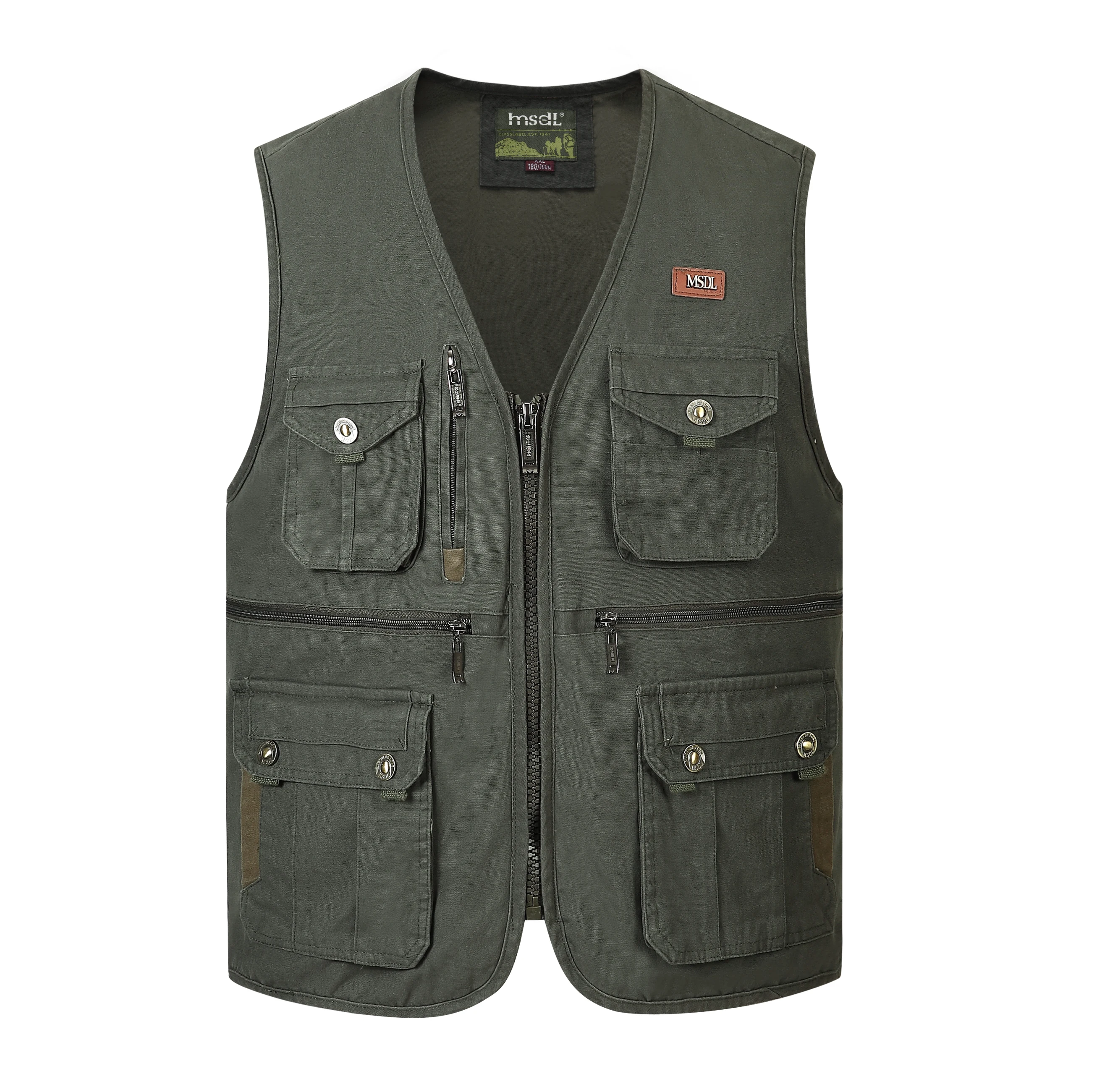 Classic Multi Pocket Vest For Men Spring Autumn Male Casual Sleeveless Photographer Jacket With Many Pocket Summer Waistcoat