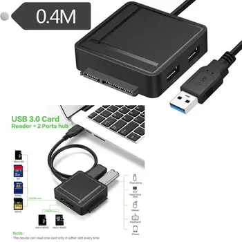 

SATA III Adapter with Hub and Card Reader usb3.0 + TF / SD card reader