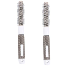 2 шт., профессиональные щетки для укладки волос, высокотемпературная стойкая керамическая железная круглая расческа(25 мм), инструмент для укладки волос, расческа для волос