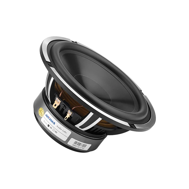 AIYIMA 1 adet 6.5 inç Woofer ses araba müzik hoparlörü sürücü 4 Ohm 50W bas  otomatik su geçirmez hoparlör alüminyum lavabo DIY ses sistemi - AliExpress