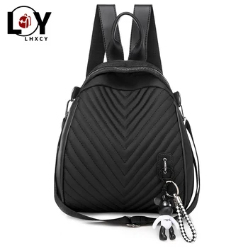 

Solid Color Shell Type Multifunction Backpack Purse For Women High Quality Oxford Designer Backpack Korean Version Shoulder Bags