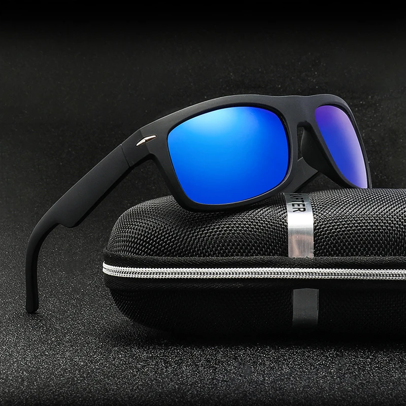 Квадратные поляризованные солнцезащитные очки женские зеркальные для вождения