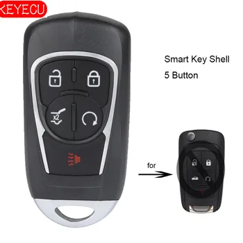 

KEYECU Modified 5 Button Smart Remote Key Shell FOB for Chevrolet Equinox Camaro Volt and Buick OHT01060512