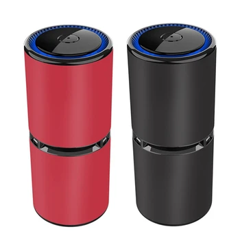 

Air Purifier with Negative Ion Turbine Outlet Spiral Fan Dual USB Portable Air Cleaner for Car Home Office