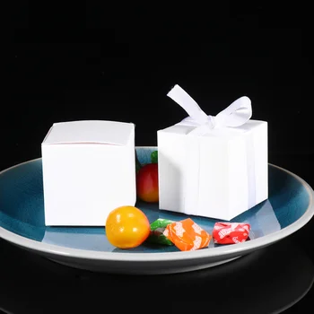 

50pcs Candy Box Delicate Gift Container Packing Box Gift Box Candy Container for Wedding Festival
