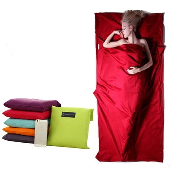 

Ultralight Outdoor Sleeping Bag Travel Camping HikingTent Single Sleeping Bag Liner Portable Folding Hotel Healthy Sleeping Bag