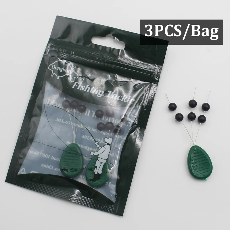 18PCS 3 упаковки Chod бусин вертолетные бусинки для карпа Rig Zig Rig Chod система безопасности для карпа рыболовные снасти набор аксессуаров - Цвет: 18PCS
