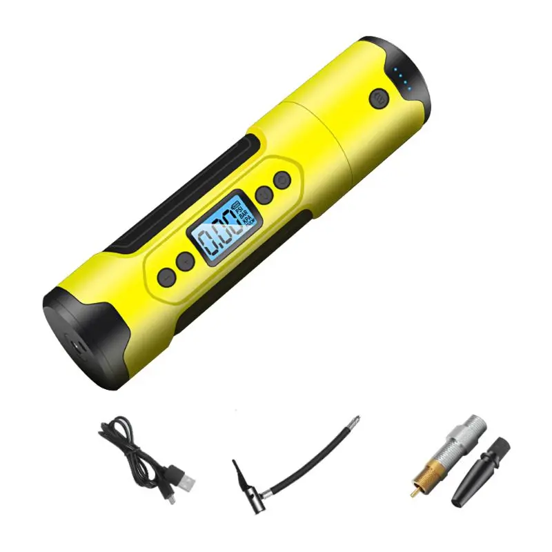 

1pc Wireless Portable Air Compressor 150 PSI Tire Inflator USB Charging With LED