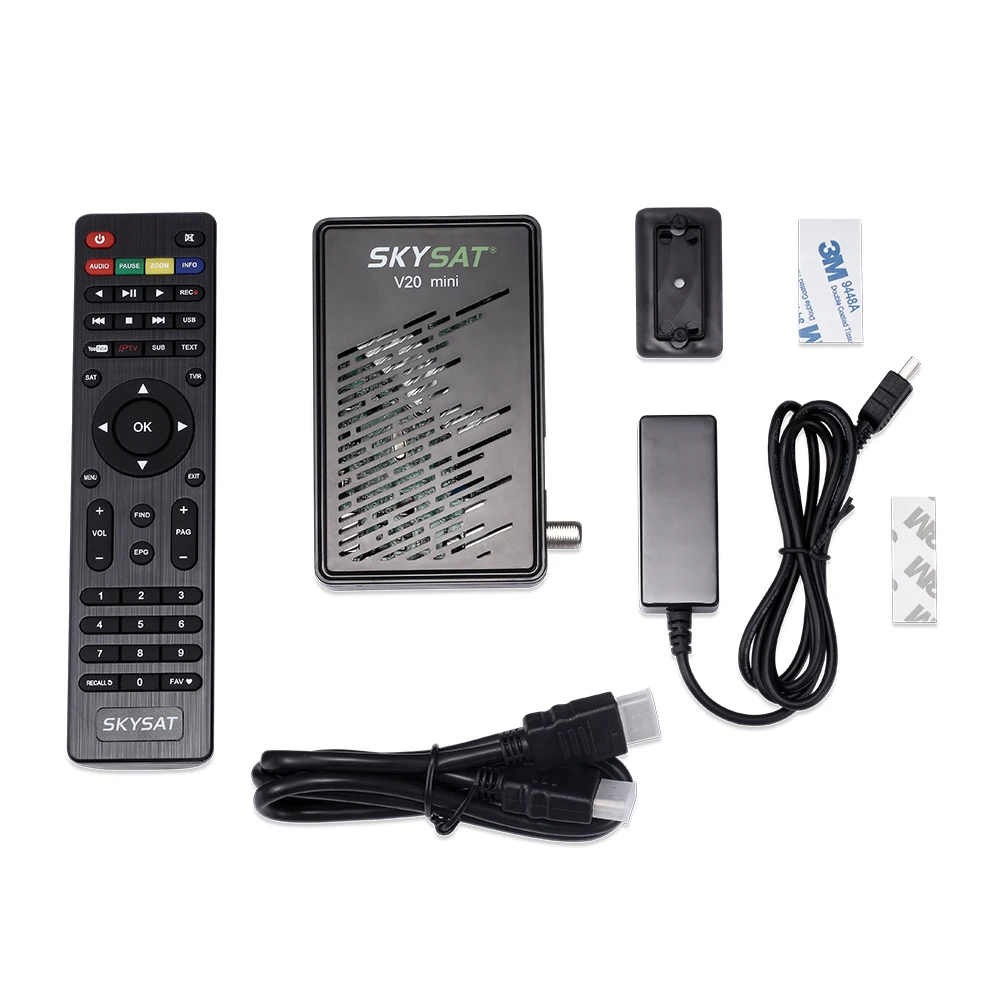 SKYSAT V20 мини DVB-S2 спутниковый ресивер H.265 HEVC без iks, без sks LAN Поддержка CCam Mgcam IPTV M3u Youtube Autoroll Powervu Biss