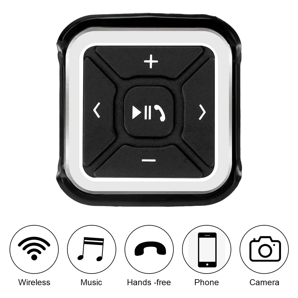 Steering Wheel Remote Control Wireless Bluetooth Car Radio Audio Buttons Smartphone Control for Media MP3 Player for Android IOS