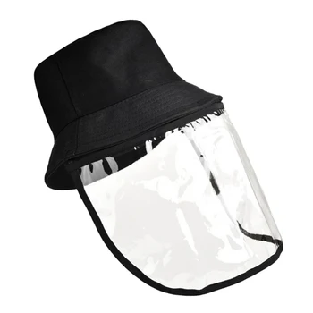 

Baseball Hat Anti Spitting Splash Isolation Mask for Men Women Kids Exclusive Transparent Front Cover Design With Wide View