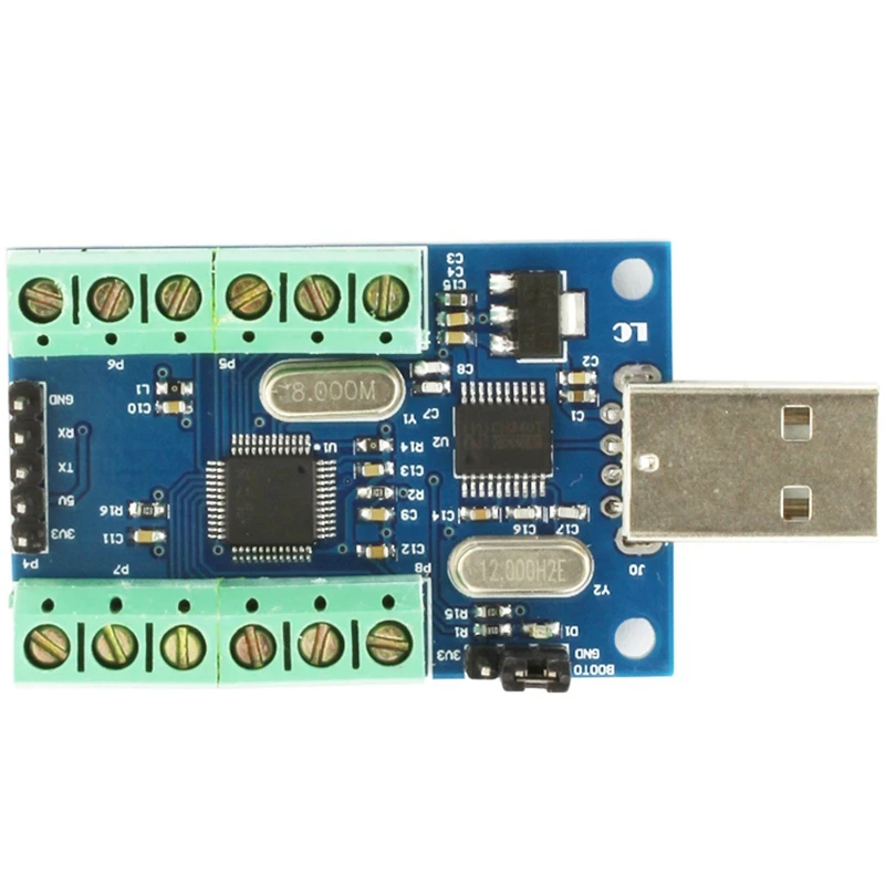 Интерфейс Usb 10 каналов 12 бит Ad выборки данных сбора Stm32 коммуникационная плата интерфейса UART Adc модуль