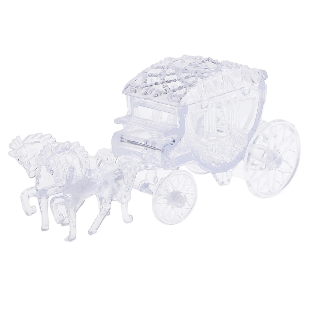12pcs Plastic Horse Carriage Gift Boxes Baby Shower Kids Birthday Party Gift