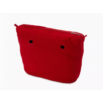 

Red cotton mini Obag bag inner bag