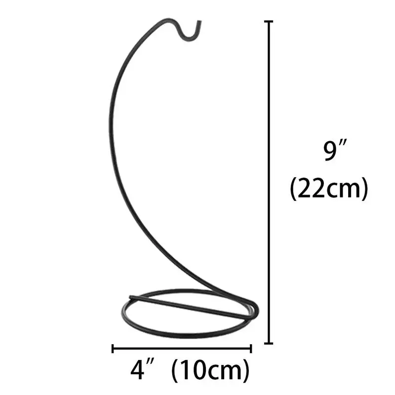 6 шт. в упаковке) стенд с орнаментом, черная железная подставка для Висячий стеклянный Глобус подвесной Террариум для растений, колдуньи шары, C