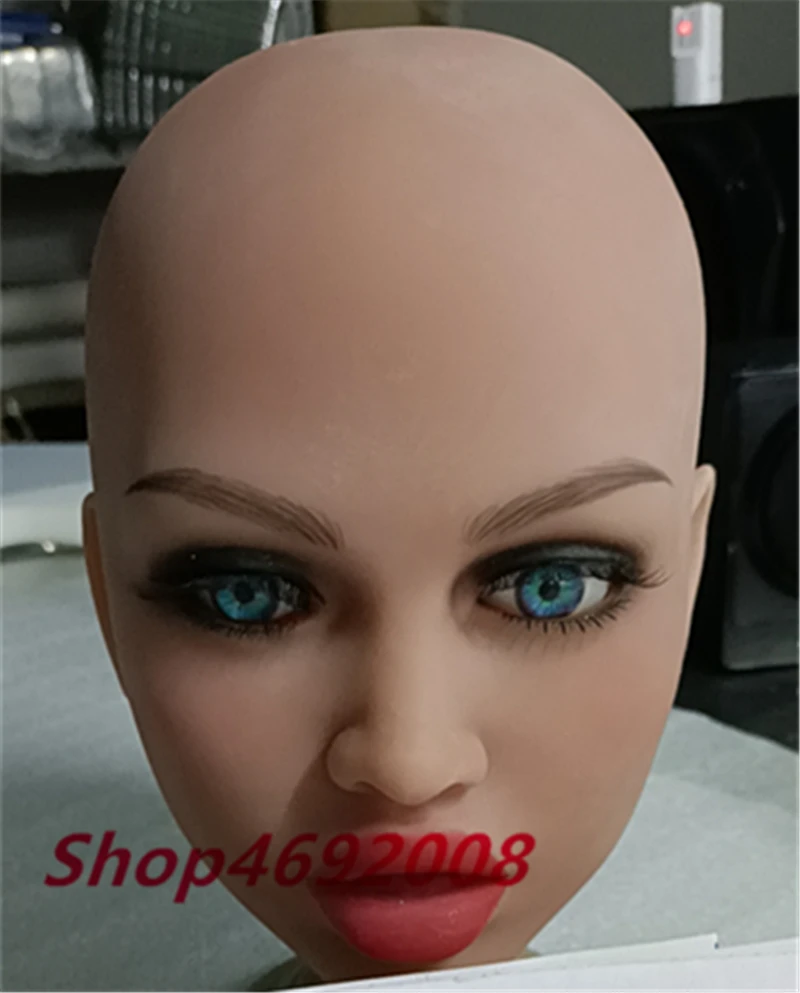 

J7-12 Beautiful Sex Doll Head Factory Site Photo Real And Reliable Female Head Oral Sex Toy