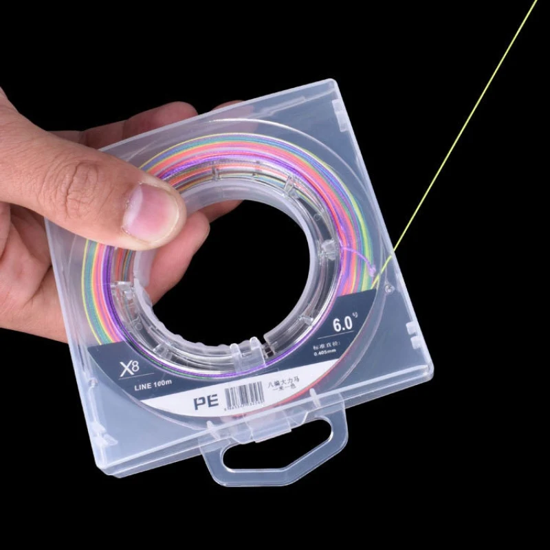 100M Fishing Line 8 Strands Multicolour PE Braided Leader Line Multifilament Fishing Wire Anti-bite Rope Fishing Accessories