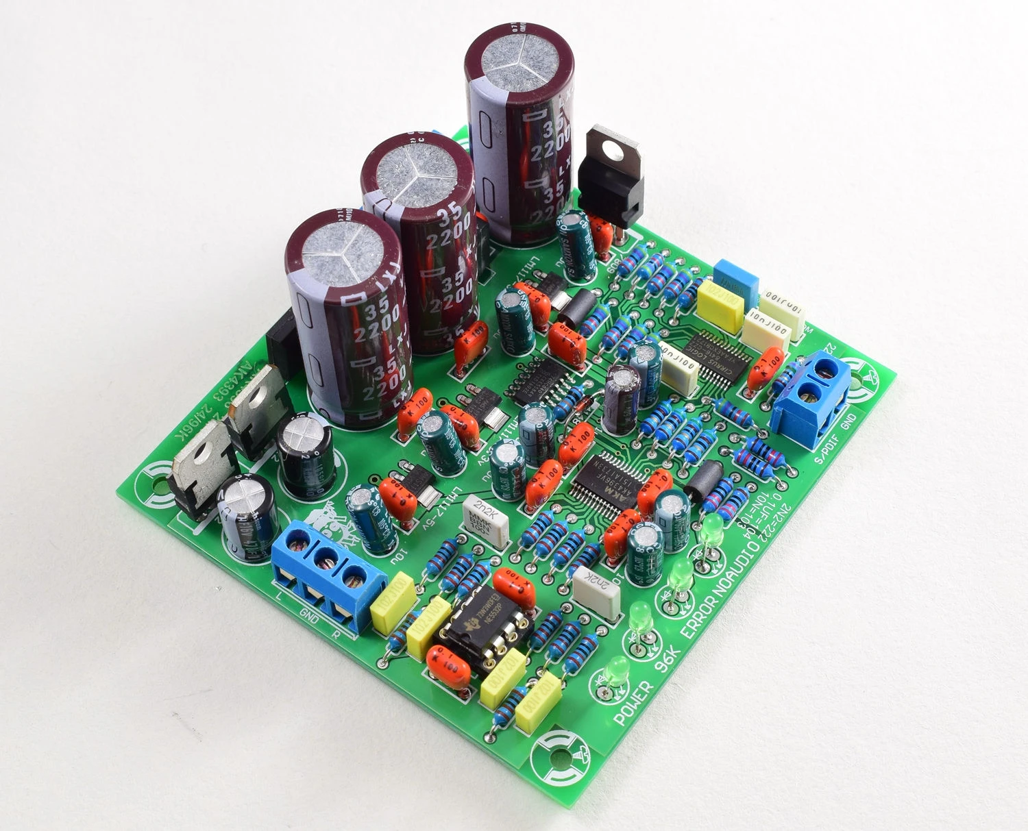 CS8416 + AK4396 NE5532P DAC 24/192 декодер готовая плата поддержка 24 бит 192K Гц | Электроника