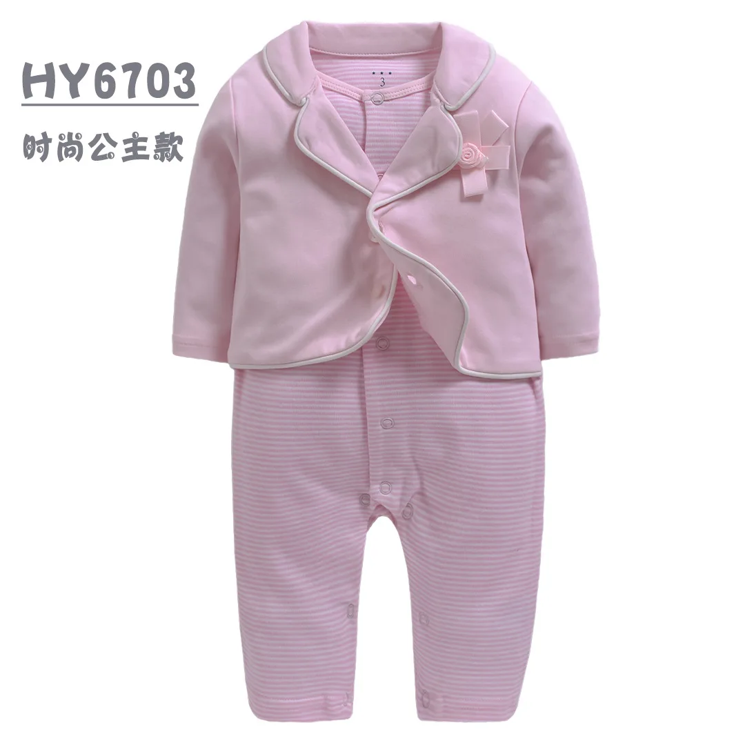 HY6703 HereNice/комбинезоны для новорожденных; зимняя мультяшная повязка на голову; комбинезон; одежда для маленьких мальчиков; Детский комбинезон; Одежда для девочек; Одежда для младенцев - Цвет: HY6703