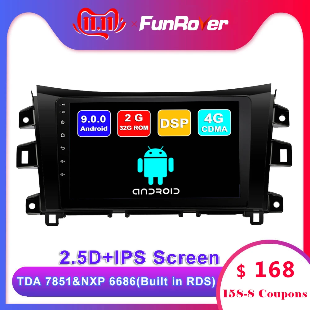 Cheap FUNROVER Android 9.0 2.5D+IPS Car Radio For Nissan NAVARA Frontier NP300 2011 2012 2013 2014-2016 car dvd Multimedia Player RDS 0 Cheap FUNROVER Android 9.0 2.5D+IPS Car Radio For Nissan NAVARA Frontier NP300 2011 2012 2013 2014-2016 car dvd Multimedia Player RDS 0