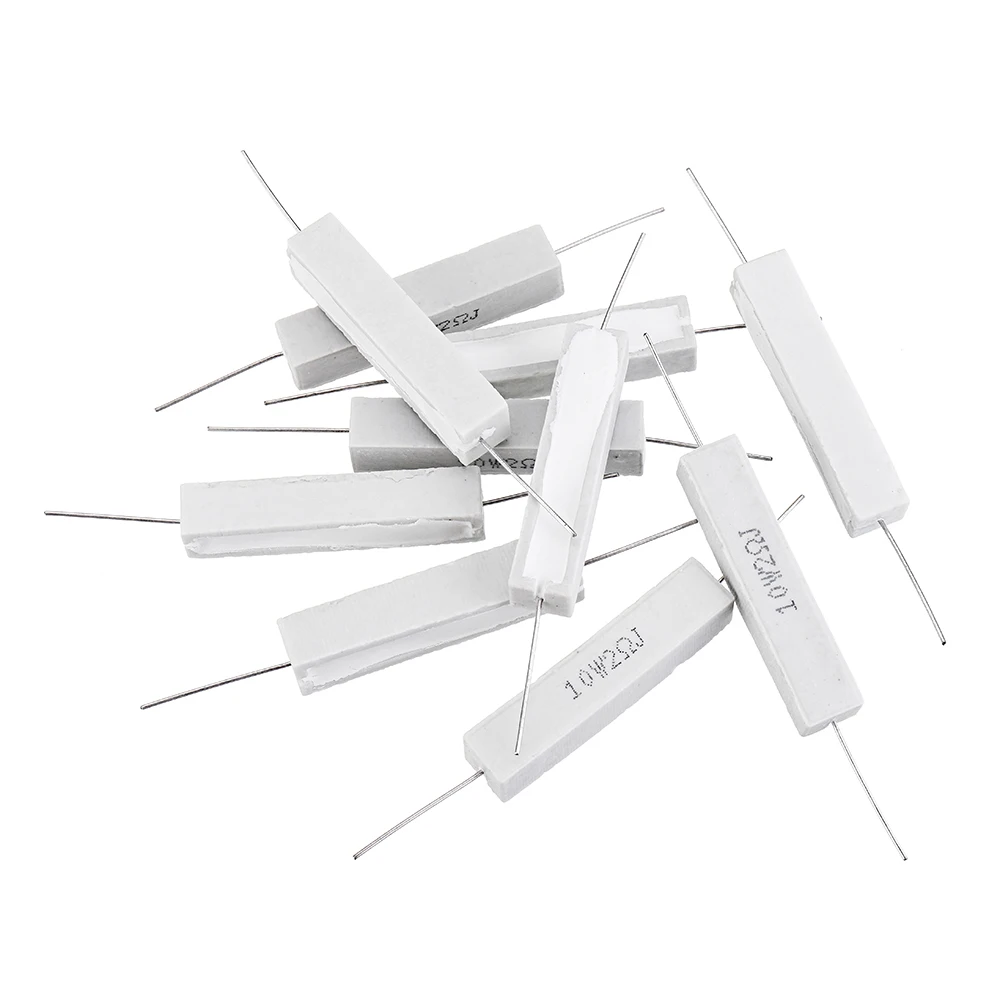 

10pcs 10W 2 ohm 2R Ceramic Cement Resistor