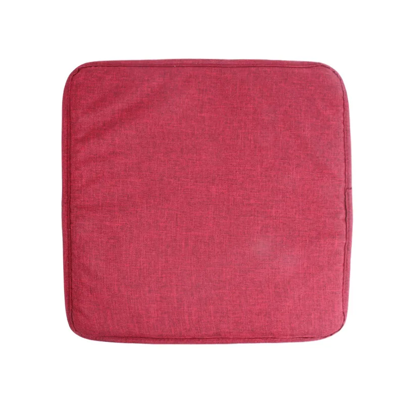 wine redno strap 40x40 см квадратная подушка для сиденья одноцветная мягкая удобная пена наполнитель сиденья Подушка Нескользящая ресторанная домашняя набедренная подушка - Цвет: wine redno strap