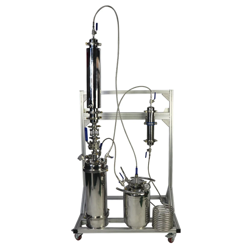 BHO High Pressure Stainless Steel Extraction Equipment Closed Loop Extractor Plant Essential Oil Co2 and Destilation