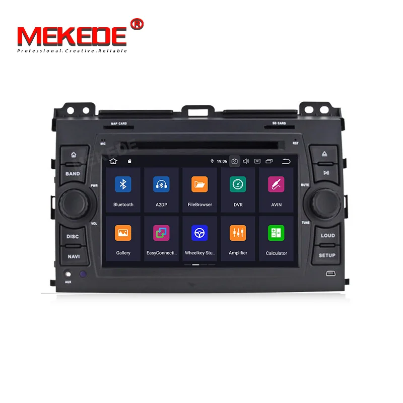 Cheap MEKEDE Android9.0 4G RAM 64G ROM RDS Car Multimedia player for toyot prado 120 2003-2009 Car GPS navigator radio wifi Casstee 3