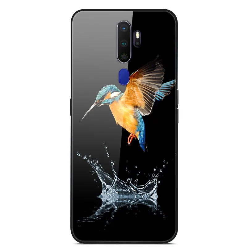 Для OPPO A9 чехол из закаленного стекла жесткий чехол для телефона для OPPO A9 A 9 A 5 TPU бампер чехол s для OPPO A5 A11X - Цвет: 23
