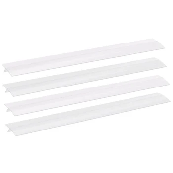 

Stove Gap Cover Heat-Resistant Silicone Seal Counter Overflow Between the Countertop Wash, a Pack of 4, White