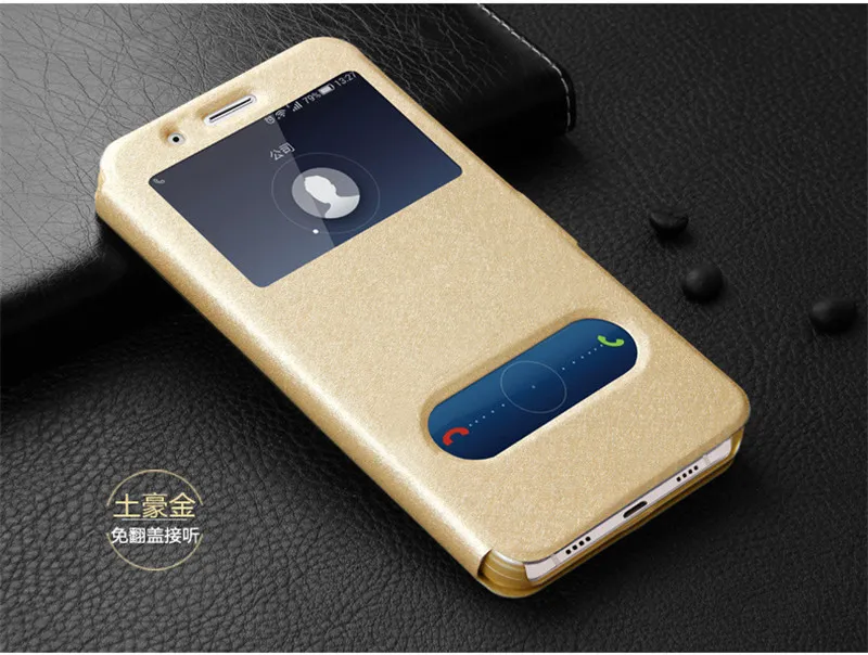 Gold Классический кожаный роскошный чехол с окошком для фронтального экрана из искусственной кожи с откидной крышкой чехол для samsung Galaxy J3 J5 J7 J1 J2 J3 J5 J8 J6 j4 plus Prime - Цвет: Gold