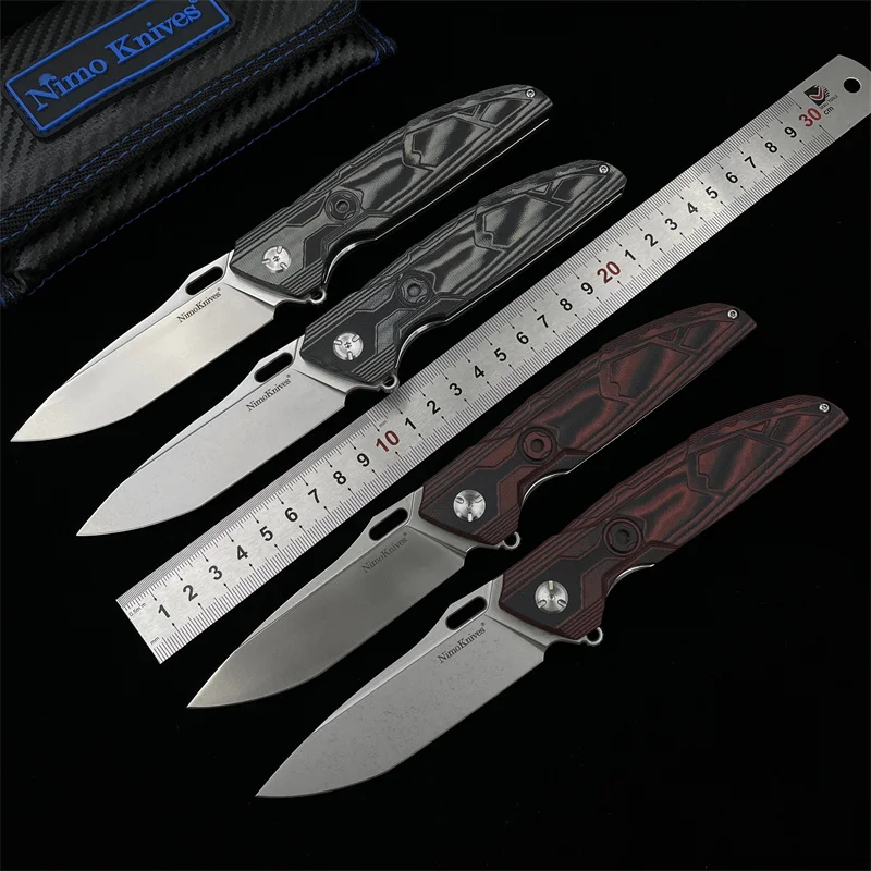 Нож NimoKnives карманный складной клинок лезвие D2 рукоятка из G10 ручка Походный резчик