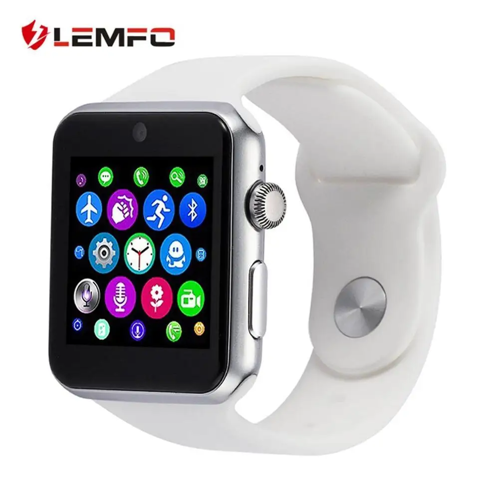 White Bluetooth Смарт-часы 2.5D ARC HD экран Поддержка sim-карты беспроводные устройства умные часы волшебная ручка для IOS Android телефон - Цвет: White