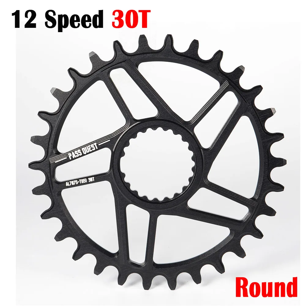 RoundBK30T 12 скоростная сеть MTB кольцо горный велосипед цепь 28T 30T 32T 34T 36T 38T 40T Овальный Круглый для boost M7100 M7130 M8100 M9100 - Цвет: RoundBK30T