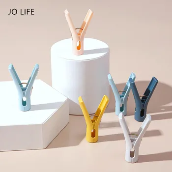 

JO LIFE 10PCS/20PCS Plastic Clothes Pegs Towels Hangers Clothespins Candy Color Food Sealing Clips Socks Underwear Drying Rack