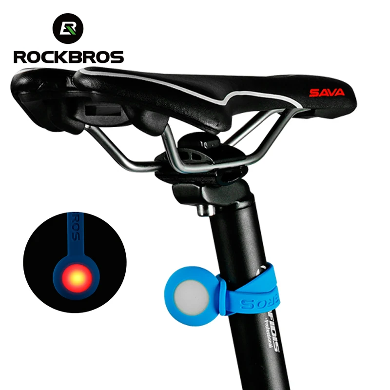 ROCKBROS ночные огни MTB дорожный велосипедный светодиодный фонарик дождевые велосипеде велосипед сигнальный задний фонарь свет зажим для штанов пояса свет
