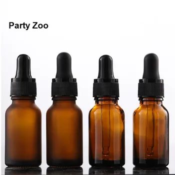

460 x 15ml Amber Frosted & Nature Essential Oil Dropper Bottle Astaxanthin Original HFP Small Storage Jar Wholesale