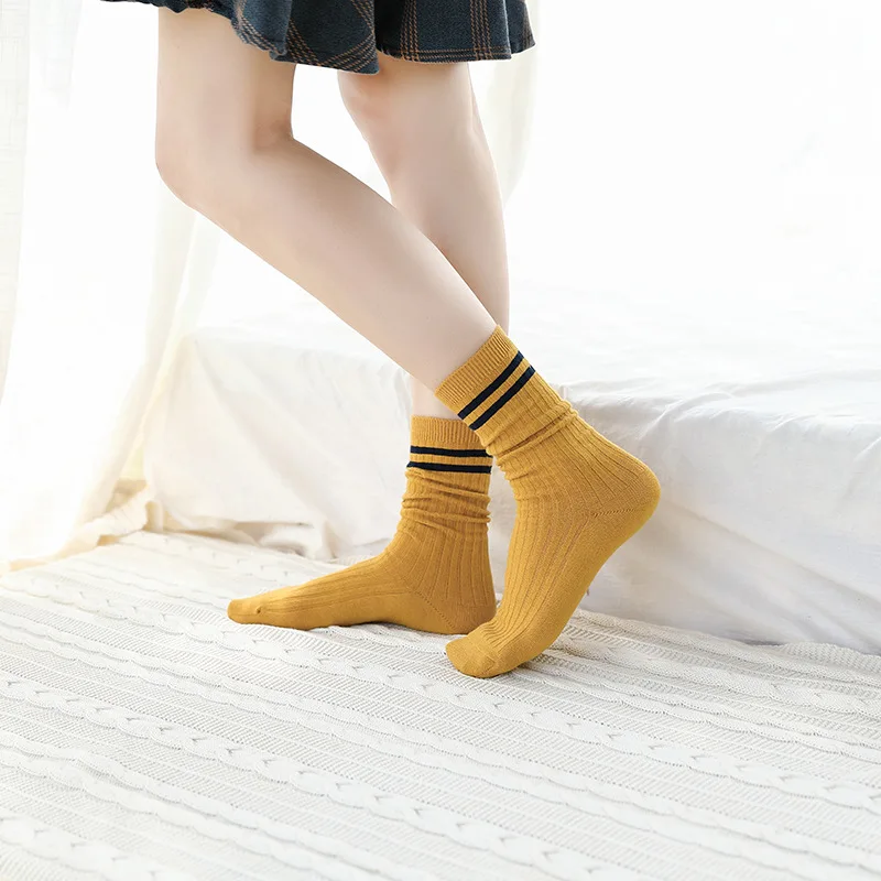 

20 Pairs/set Women's Socks Stripes Women's Socks Japanese Academic Style Wholesale Girl Socks Women