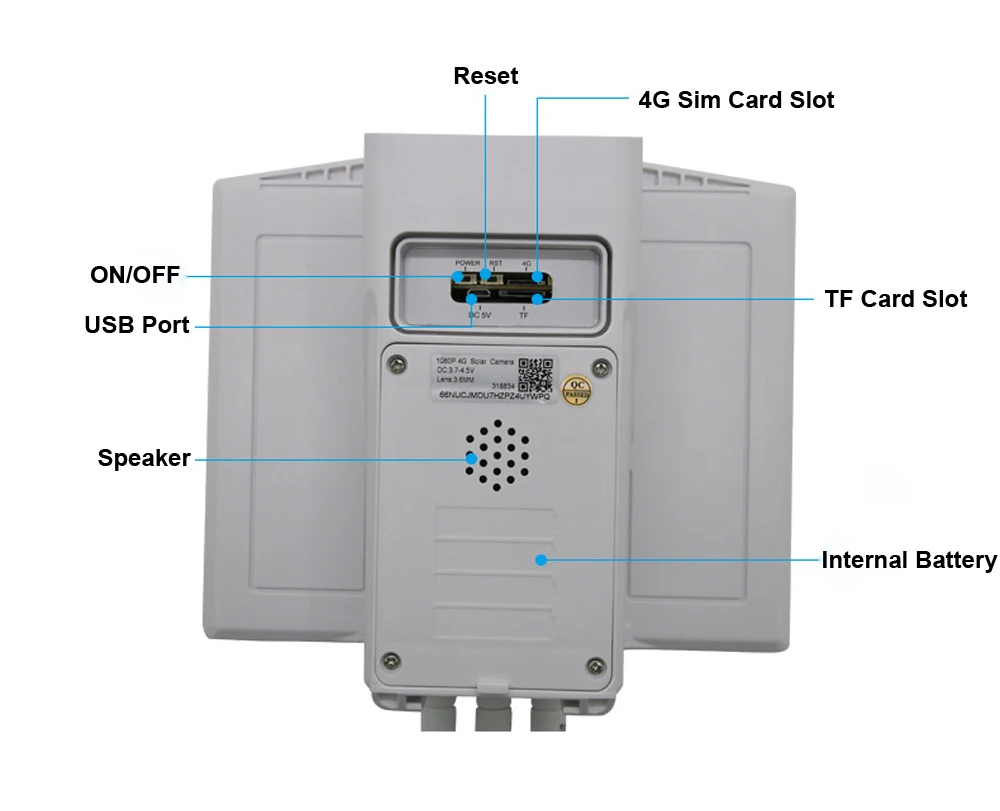 Hebeiros 3g 4G SIM карта солнечная батарея HD1080P IP Wifi камера 2MP беспроводной аудио PIR водонепроницаемый открытый умный дом безопасности CCTV