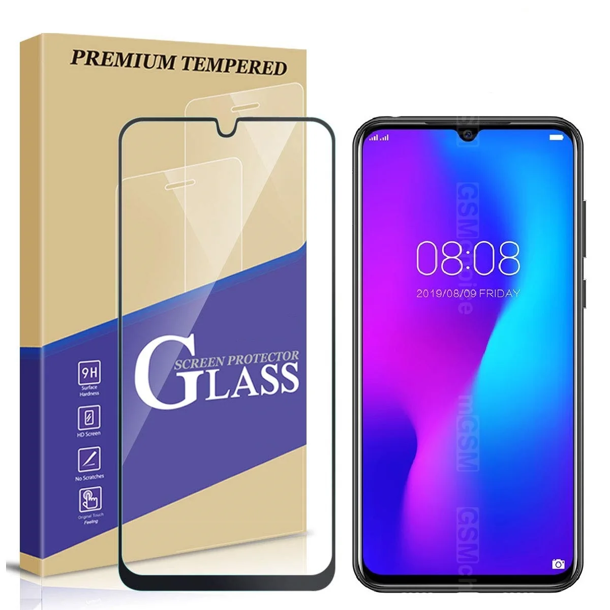 Для Doogee N20 чехол из закаленного стекла Защитная крышка для экрана смартфон стеклянная пленка Для Doogee Y9 Plus стеклянная крышка