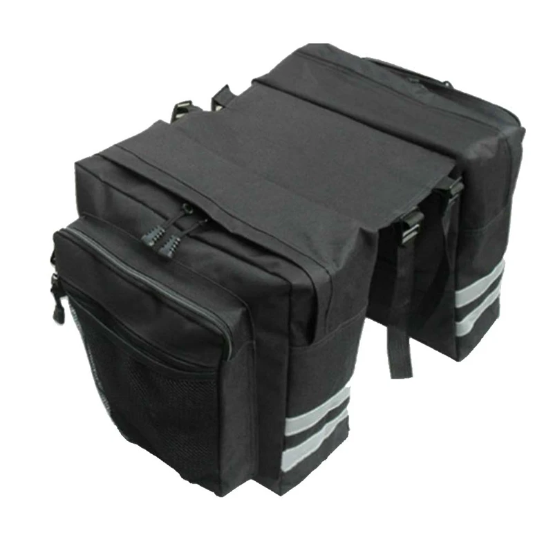 BK Многофункциональная велосипедная сумка Pannier для горного велосипеда, водонепроницаемая велосипедная сумка на заднее сиденье, сумка на плечо для велосипедного багажника - Цвет: BK