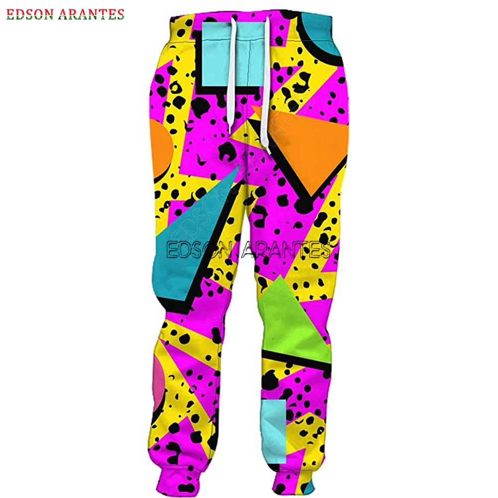 EDSON ARANTES pantalones de chándal Retro de los años 80 y 90, ropa de chándal gráfico 3D, divertida, informal, deportiva, personalizada, envío directo|Pantalones informales| - AliExpress