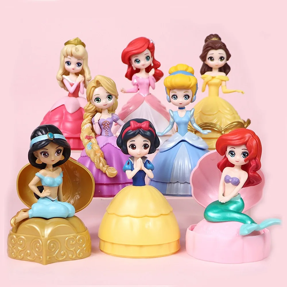 ディズニープリンセスアクションフィギュアおもちゃツイスト卵のおもちゃジャスミンオーロラbella Pvc装飾モデルボールおもちゃ女の子クリスマスギフト Aliexpress おもちゃ ホビー