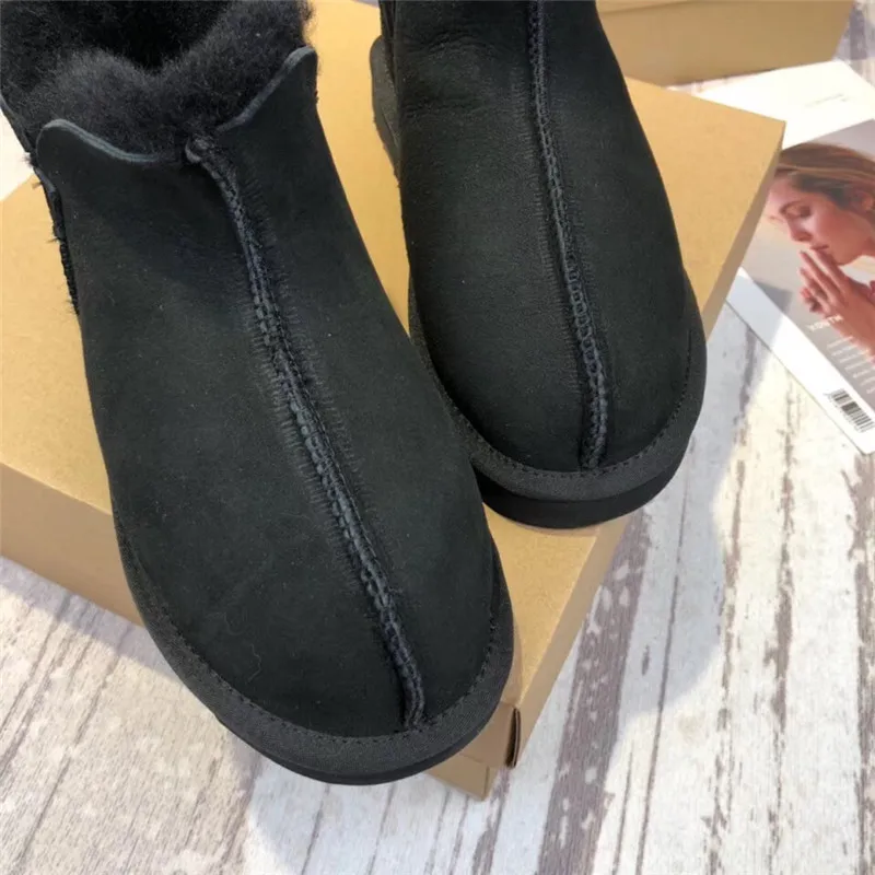 Real Fur Snow Boots Waterproof Genuine Leather Snow Boots Australia Classic Women Boots Warm Winter Shoes for Women