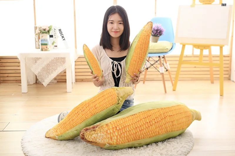 30-75 см живой Кукуруза cob фрукты овощи еда антистресс мягкая креативная Подушка плюшевая девочка хобби детская игрушка, подарок