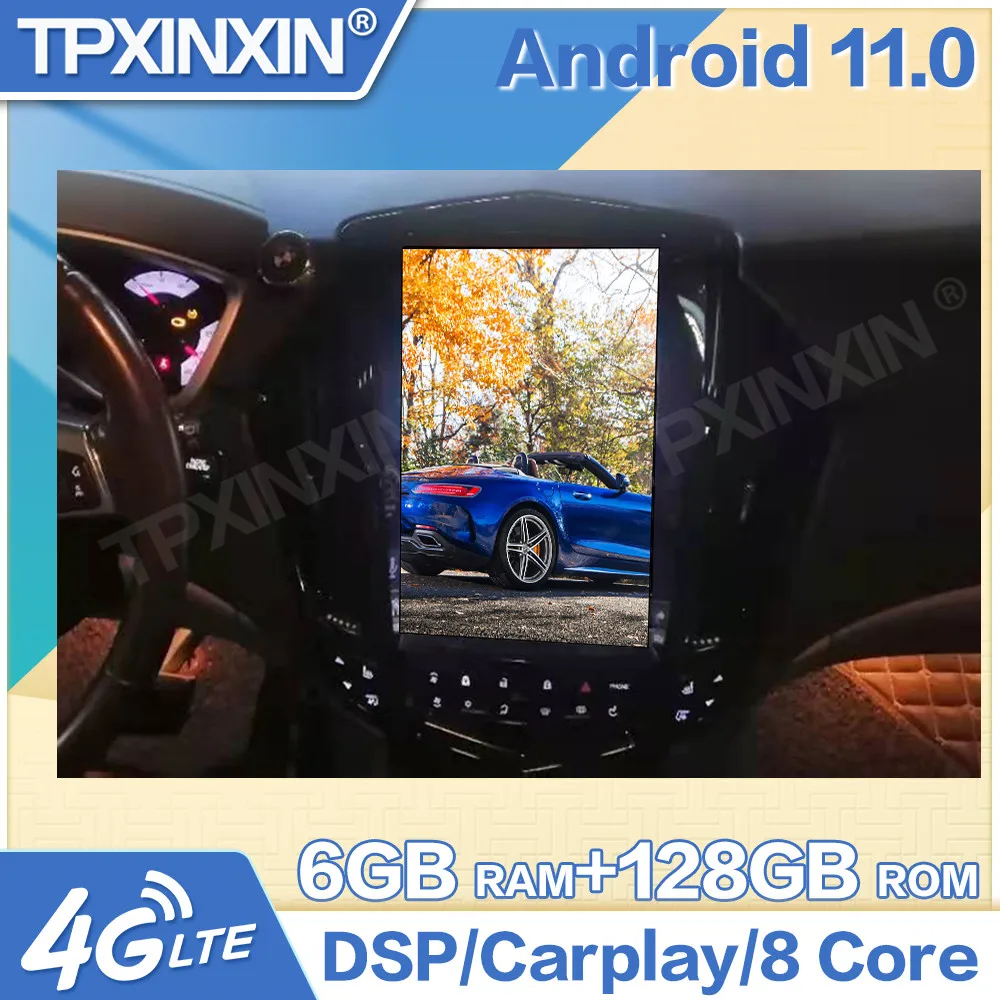 

6 + 128G для Cadillac SRX 2008-2012 автомобильный GPS-навигатор, головное устройство, автомобильный мультимедийный плеер, радио, аудио