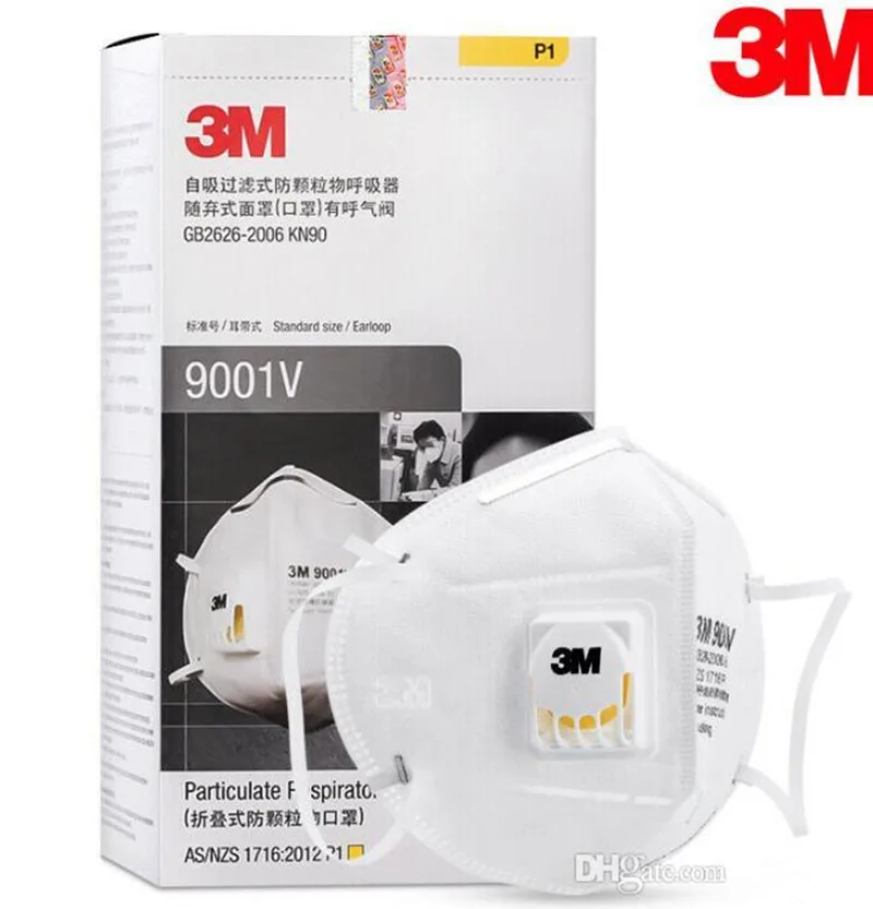 

In Stock! 3M N95 Mask with Valve 9501V 9542V FFP2 Mask Anti Dust Protective Dustproof PM2.5 Protective KN95 Mask Fast Shipping