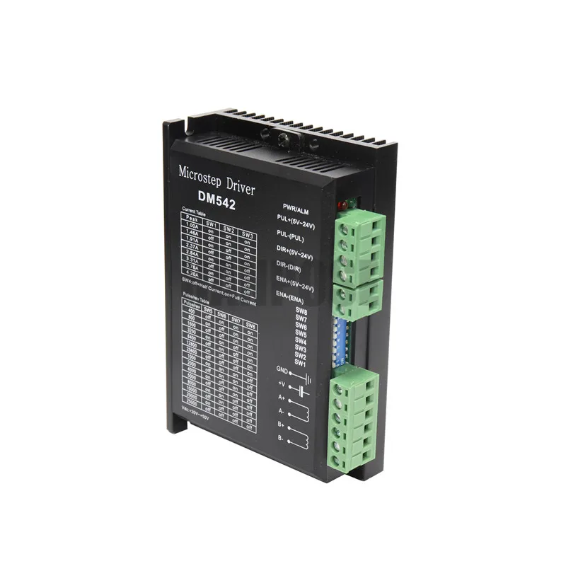 2 трехфазного шагового двигателя DM542 24-50VAC 1,0-4.2A шаговый двигатель ЧПУ гравировальный станок